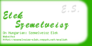 elek szemelveisz business card